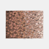 Warme Mocca Mousse 3D Cube Patroon Deken (Voorkant (Horizontaal))