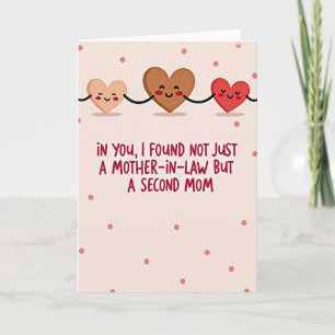 Warme Moederdag Liefdevolle Hartjes Kaart