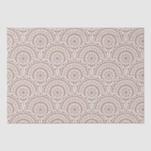 Warme Neutrals Cafe Ombre Dot Mandala Art Deco Tissuepapier