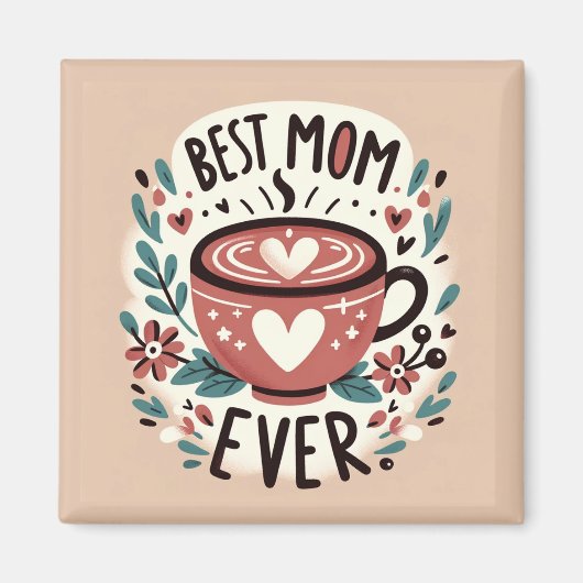 Warme omhelzing - beste mama ooit magneet (Voorkant)