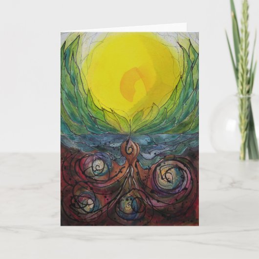 warme ontvangstkaart kaart (Voorkant)