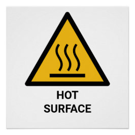 Warme Oppervlaktewaarschuwing, Extreme Hittewaarsc Perfect Poster