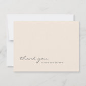 Warme Perzik Effen Kleur Bedankkaart (Voorkant)