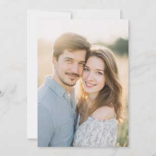 Warme Romantische Foto Kaart