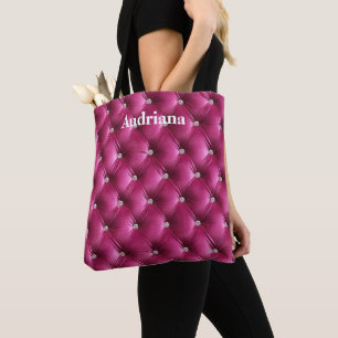 Warme Roze Faux Velvet Draagtas