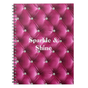 Warme Roze Faux Velvet Notitieboek