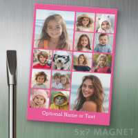 Warme Roze Fotocollage - Modern 14 foto-raster