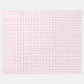 Warme Roze Gingham Deken  Boerderij Look (Voorkant (Horizontaal))
