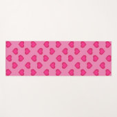 Warme roze harten yogamat (Voorkant (horizontaal))