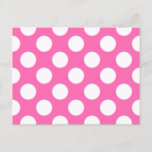 Warme Roze Stippen Briefkaart