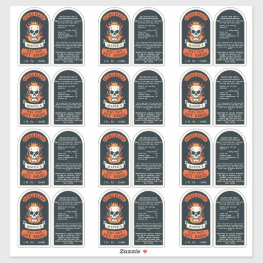Warme saus labels (Vel)