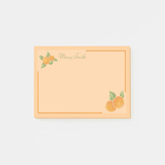Warme Sinaasappelborders Ontwerp Post-it® Notes