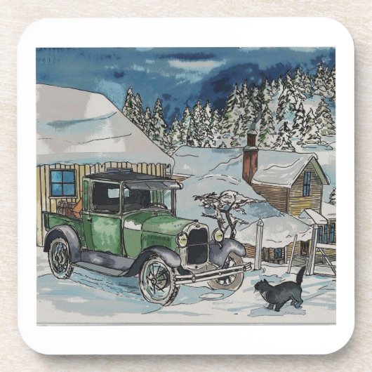 Warme stoel bier onderzetter (Voorkant)