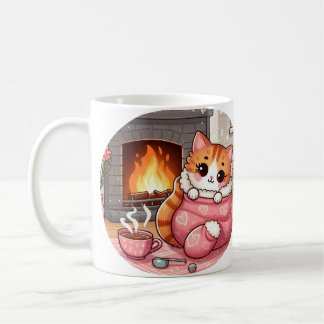 Warme Tabby Cat in een deken gedicht Koffie Mok