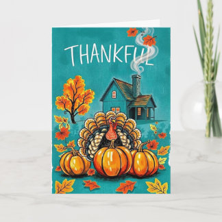 Warme Thanksgiving Zegeningen Kaart