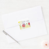 WARME TOMAAT VIERKANTE STICKER (Envelop)