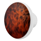 Warme Tonen Moderne Abstracte Fractal Art II Keramische Knop (Rechts)