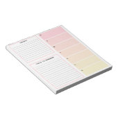 Warme Tones Weekly Planning Notitieblok (Schuin)