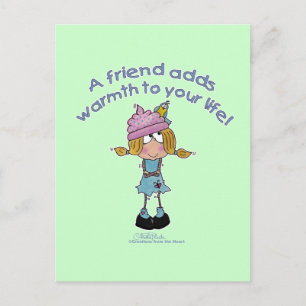 Warme vrienden! briefkaart