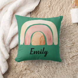 Warme Waterverf Rainbow Boho Kussen