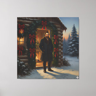 Warme Welkom: Eastman Johnson Holiday Glow Canvas Afdruk