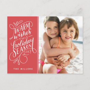 Warme Wensen Deze Feestdagen Hand Lettered 1-Foto