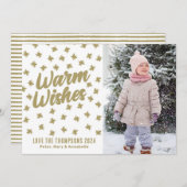 Warme Wensen Feestdagenkaart (Voorkant / Achterkant)