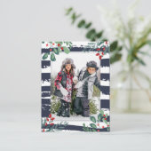 Warme Wensen | Foto Kerstkaart Feestdagenkaart (Staand voorkant)