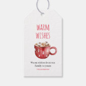 Warme wensen | Kerstcadeaubonnen Cadeaulabel (Voorkant)