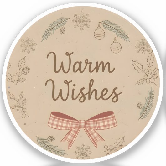 Warme Wensen Sticker (Voorkant)