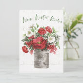 Warme winterwensen feestdagenkaart (Staand voorkant)