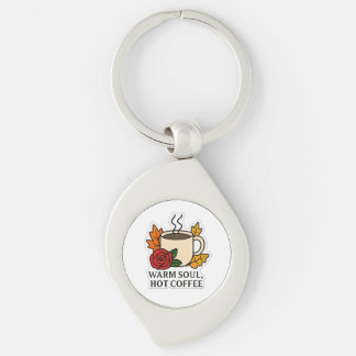 Warme Ziel, Heet Koffie – Herfst Sticker Sleutelhanger