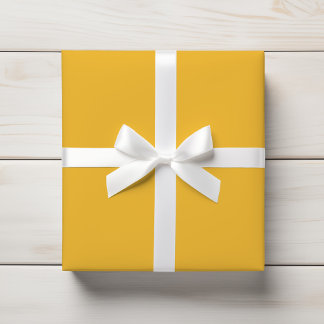 Warme Zonneschijn Marigold Geel Effen Kleur Cadeaupapier