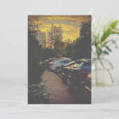 Warmes Stadslandschap in de schemering - Aanpasbaa Kaart (Staand voorkant)