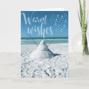 Warmest Warmest carte de vacances tropical plage s