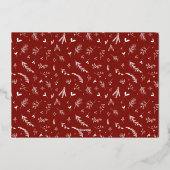 Warmest Warmest Script Photo Foil Carte de vacance (Verso)