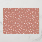 Warmest Warmest Script Photo Foil Carte de vacance (Verso)