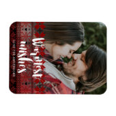 Warmest Wishes Fair Isle Pattern Magneet (Horizontaal)