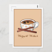 Warmest Wishes Masala Chai Indian Spiced Tea Cup Briefkaart (Voorkant / Achterkant)