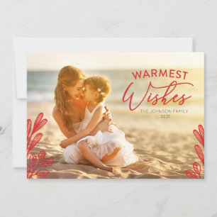 Warmest wishes Photo Card Kaart