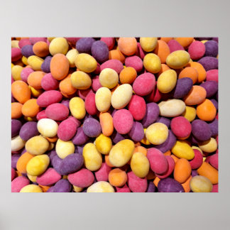 Warmgetint Poster van gemengde Snoepjes