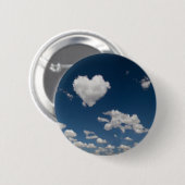 Warmgevormd wolk ronde button 5,7 cm (Voorkant /achterkant)