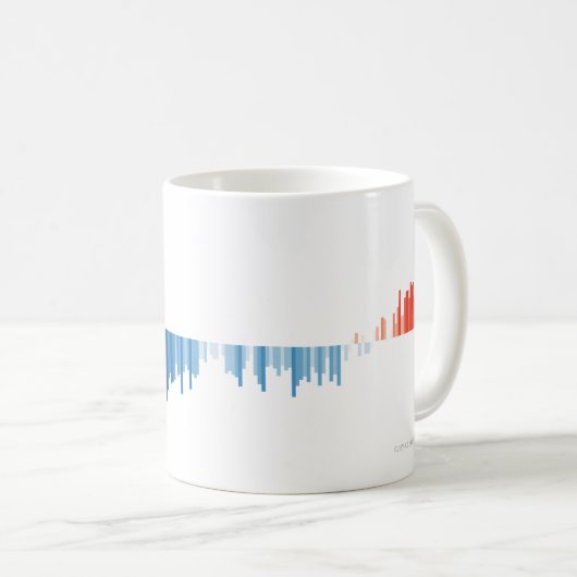 Warming Stripes Mug Bar Graph (Devant droit)