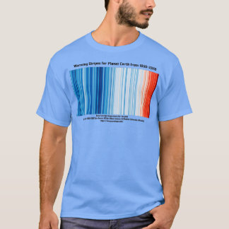 Warming Stripes voor de planeet vanaf 18502019 T-shirt