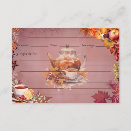 Warming Wassail Recept Kaart (Voorkant)