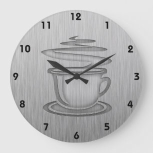 warmkoffie; Metaalblik Grote Klok