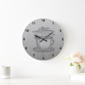 warmkoffie; Metaalblik Grote Klok (Huis)