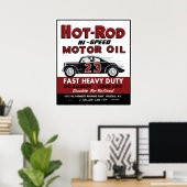  warmlopermotorolietinkt kan ontwerpen poster (Thuiskantoor)