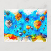 Warmluchtballon Briefkaart (Voorkant)