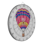Warmluchtballonafbeelding cartoon dartbord (Voorkant Links)